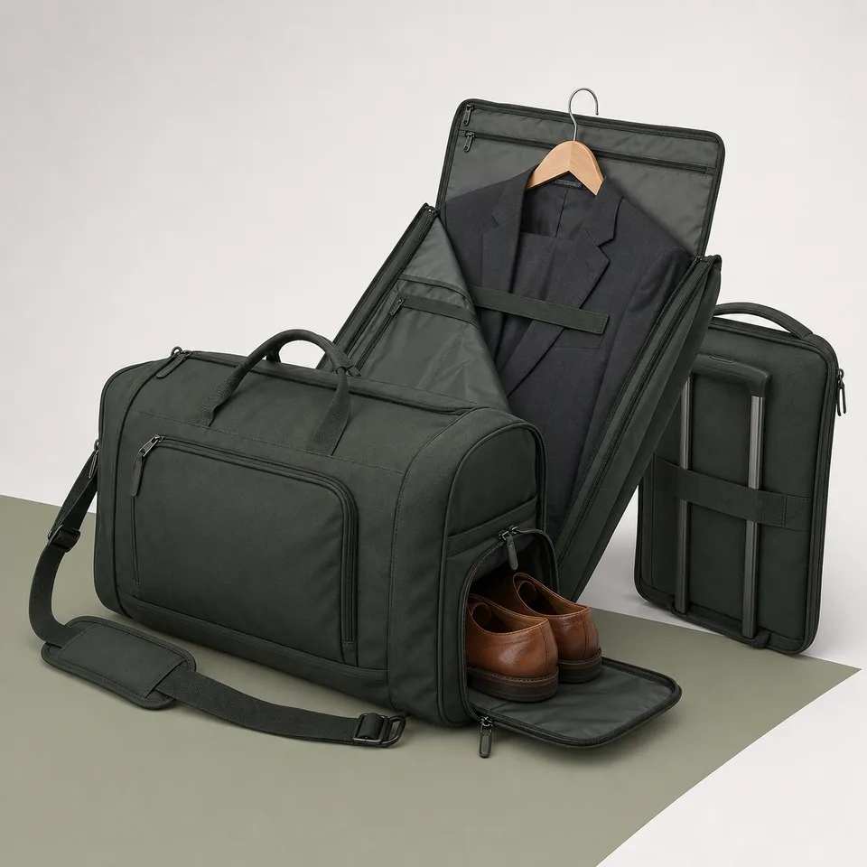 Custom Convertible Garment Travel Bag for bulk custom promotional orders