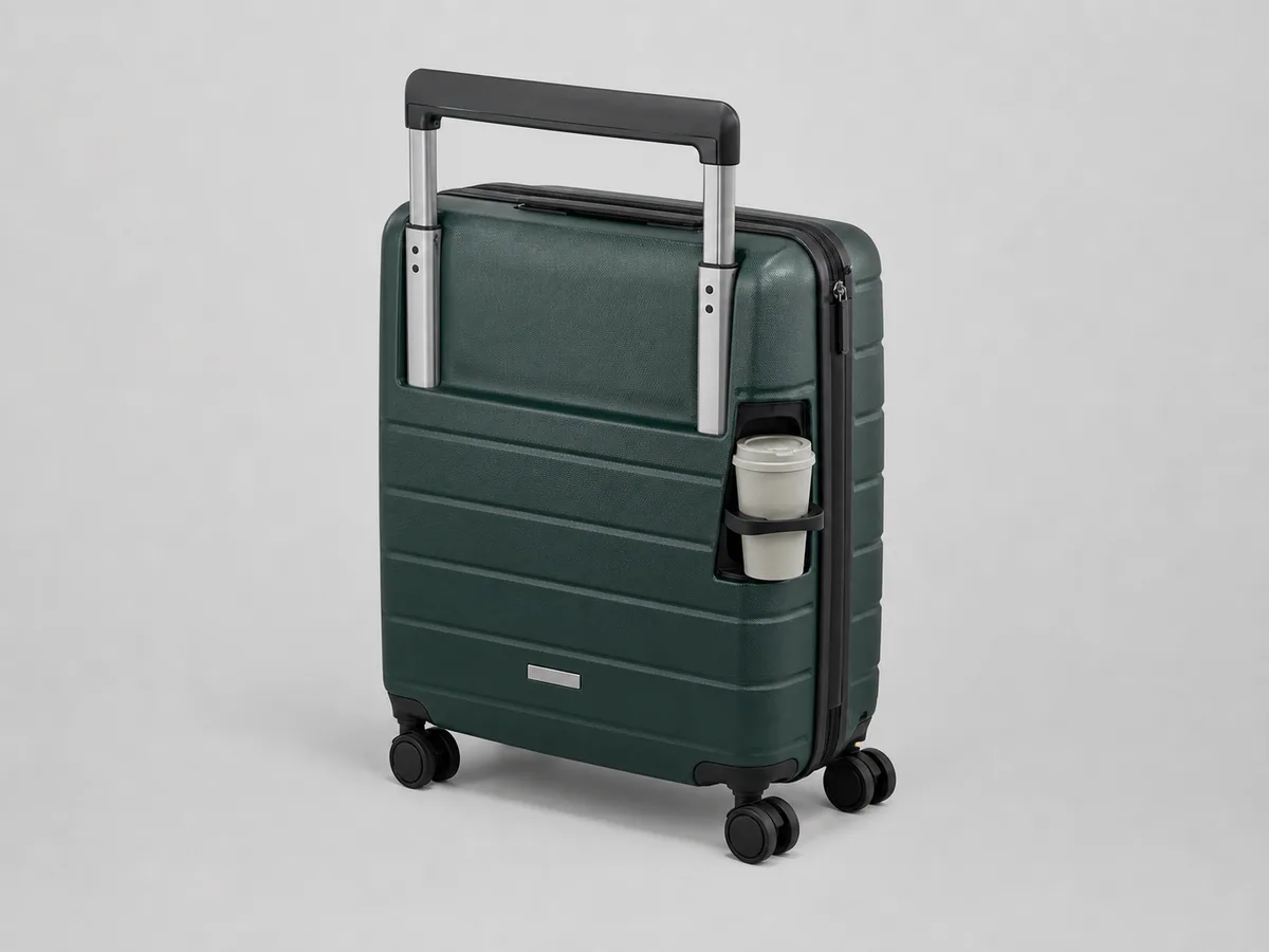 Custom Wide Handle Cup Holder Carry-On Luggage for bulk custom promotional orders